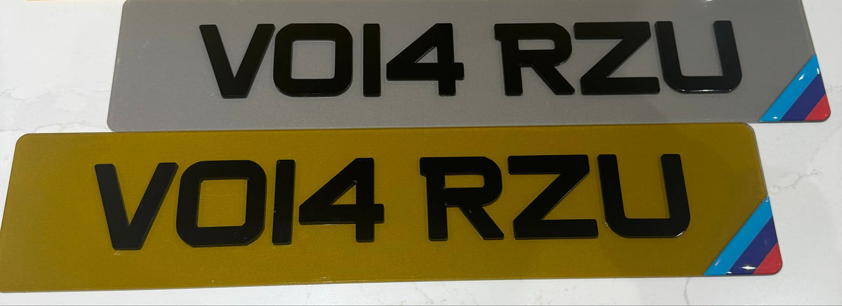 4D Acrylic Show plates (Not For Road Use)
