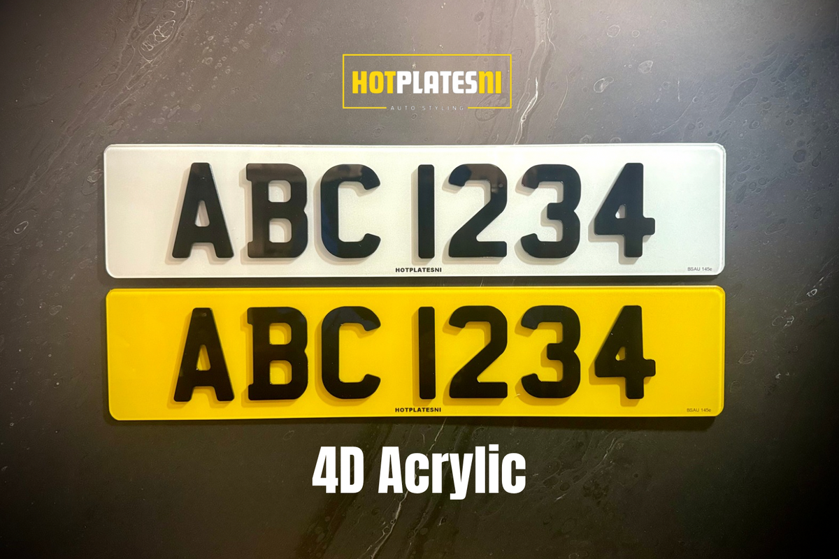 Road Legal 4D Acrylic Plates